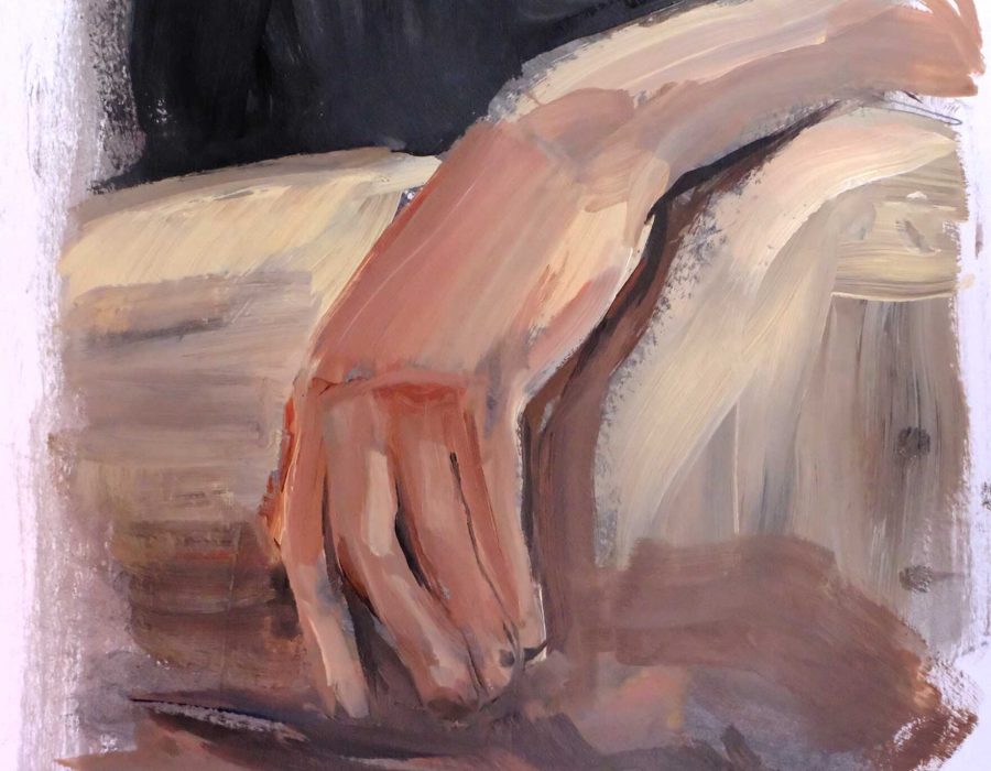 acrylic paint on paper