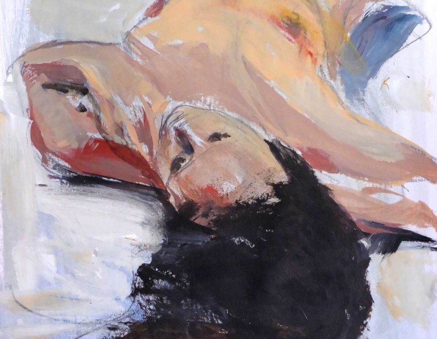 acrylic paint on paper