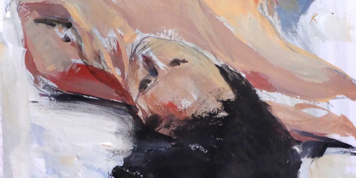 acrylic paint on paper