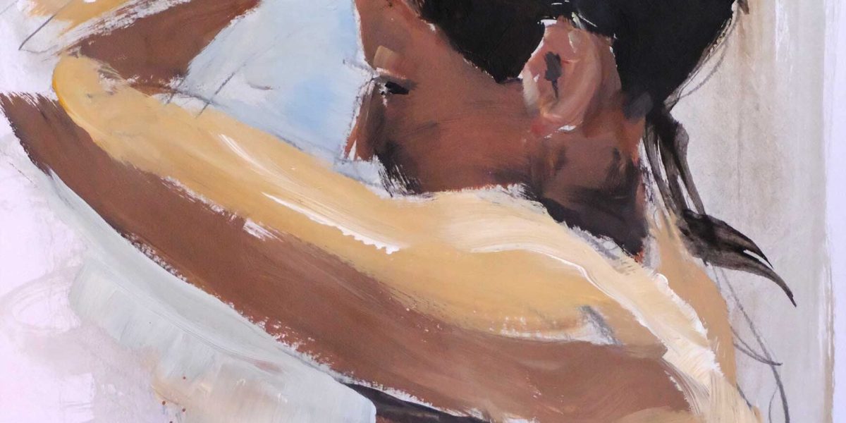 acrylic paint on paper