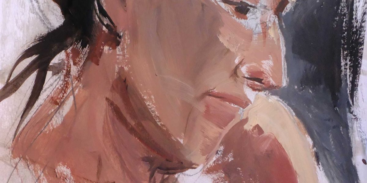 acrylic paint on paper