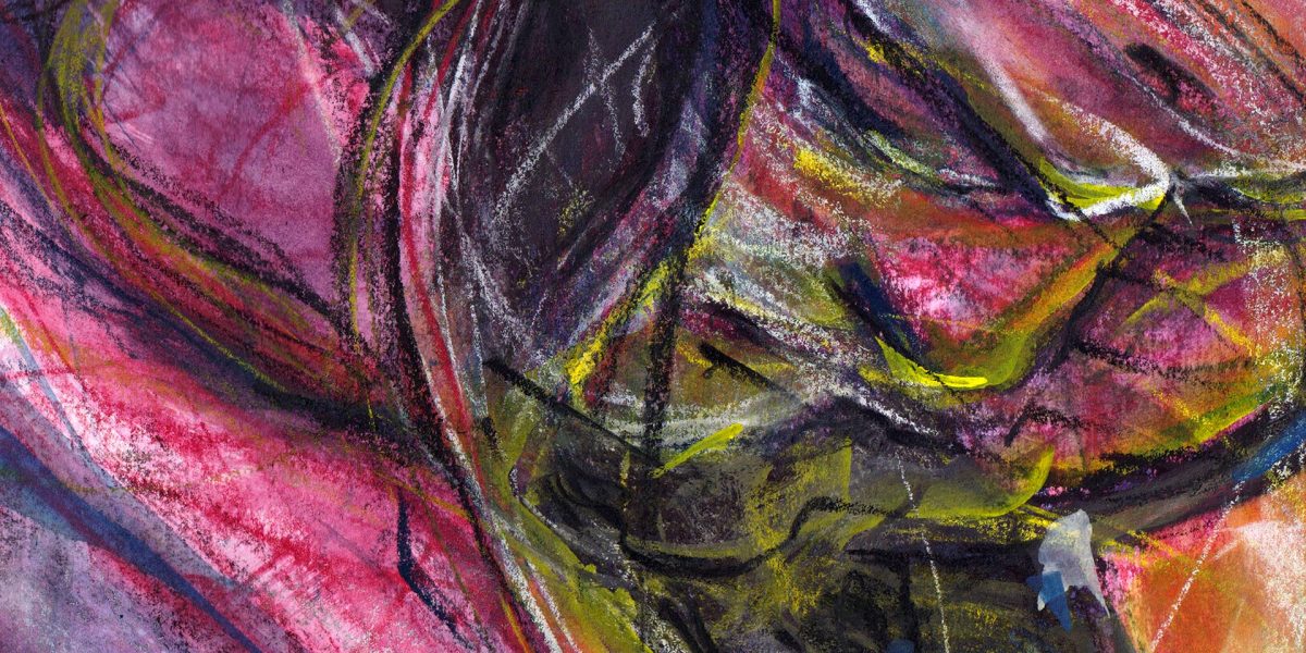 watercolor chalk on paper