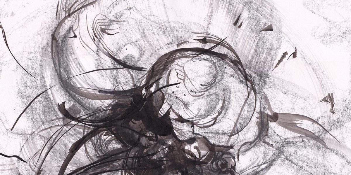 graphite and ink on paper